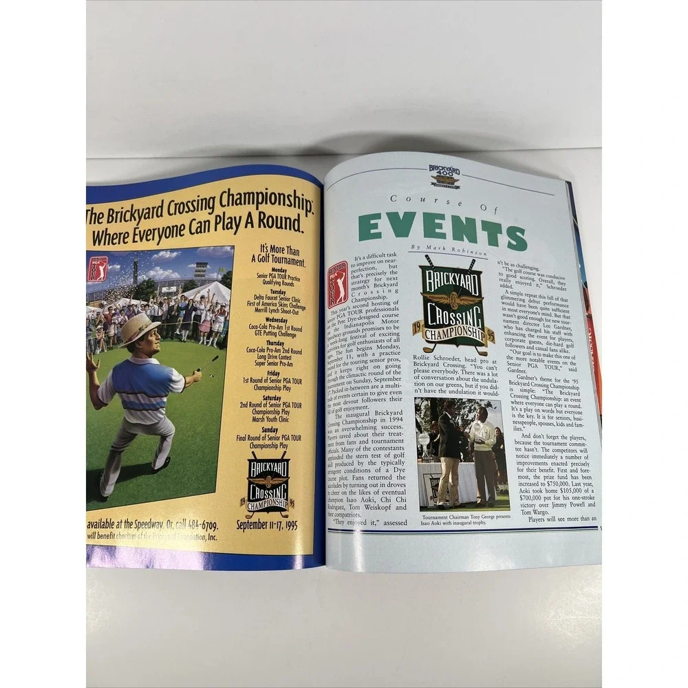 Brickyard 400 Program 1995 Race Indianapolis Motor Speedway With Starting Lineup